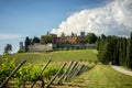 Castles and vineyards of Tuscany, Chianti wine region of Ital Royalty Free Stock Photo