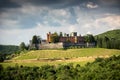 Castles and vineyards of Tuscany, Chianti wine region of Italy Royalty Free Stock Photo