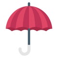 Brolly, rain protection Color Vector icon which can easily modify or edit