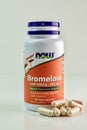 Bromelain Supplements and bottle