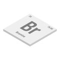 Bromine, Br, periodic table element