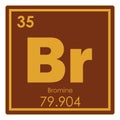 Bromine chemical element Royalty Free Stock Photo