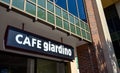 Cafe Giardino sign on Elmfield Road in Bromley Royalty Free Stock Photo