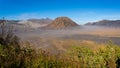 Bromo and Batok mountain Royalty Free Stock Photo