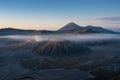 Bromo, Batok, Semeru volcano mountain in a morning, East Java, I Royalty Free Stock Photo