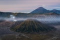 Bromo, Batok, Semeru volcano mountain in a morning, East Java, I Royalty Free Stock Photo