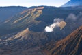 Bromo, Batok and Semeru volcanoes, Java island, Indonesia Royalty Free Stock Photo