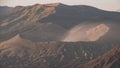 Bromo, Batok and Semeru volcanoes at sunrise, Java island, Tengger Semeru national park, East Java, Indonesia Royalty Free Stock Photo