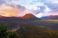 Bromo mount at sunset Indonesia