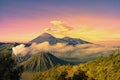 Bromo mountain and smoke Royalty Free Stock Photo