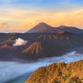 Bromo Mountain in Tengger Semeru National Park Royalty Free Stock Photo