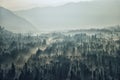 Bromo national park landscape in the morning