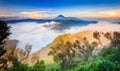 Bromo volcano at sunrise, East Java, , Indonesia Royalty Free Stock Photo