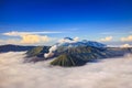 Bromo volcano at sunrise, East Java, , Indonesia Royalty Free Stock Photo