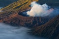Bromo volcano crater in a beautiful morning, east Java in Indonesia