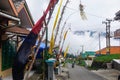 Bromo Volcano, Indonesia - January 4, 2019: Beautifully decorated street in the village