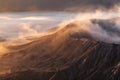 Bromo volcano infernal landscape. Royalty Free Stock Photo