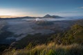 Bromo volcano mountain landscape in a morning sunrise, East Java Royalty Free Stock Photo