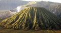 Bromo volcano panorama, Java Island, Indonesia Royalty Free Stock Photo