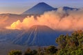 Bromo volcano at sunrise, East Java, , Indonesia Royalty Free Stock Photo