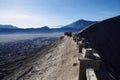 The Bromo volcano and the Tengger caldera in Indonesia Royalty Free Stock Photo