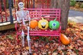 Pumpkins Scarecrow Royalty Free Stock Photo