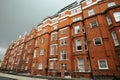 Luxury apartment buildings in Brompton Road Knightsbridge one of the wealthiest and most famous district in London Uk