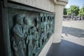 Bronce Monument in center of Cologne of Kaiser Friedrich Wilhelm Royalty Free Stock Photo