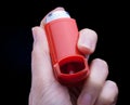 Bronchitis asthma inhaler Royalty Free Stock Photo