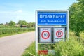 Bronkhorst place name sign in The Netherlands.