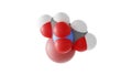 bronopol molecule, antimicrobial, molecular structure, isolated 3d model van der Waals