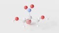 bronopol molecule 3d, molecular structure, ball and stick model, structural chemical formula antimicrobial