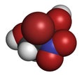 Bronopol preservative molecule. Possibly carcinogenic through nitrosamine formation