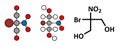 Bronopol preservative molecule. Possibly carcinogenic through nitrosamine formation