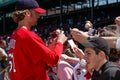 Bronson Arroyo signs autographs Royalty Free Stock Photo