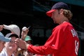 Bronson Arroyo signs autographs Royalty Free Stock Photo