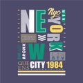 The bronx New york city graphic typography design t shirt vector art Royalty Free Stock Photo