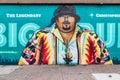 Mural of rapper Big Pun, by the Tats Cru collective Royalty Free Stock Photo