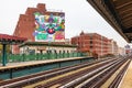 The Prospect Avenue elevated subway platform in The Bronx