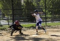 Kids from Mott Hall Science Academy play baseball in nearby Bronx Park