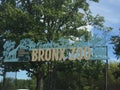 Bronx Zoo Entrance Sign Royalty Free Stock Photo