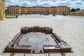 Bronz model and SchÃÂ¶nbrunn Palace, baroque palace in Vienna, Austria, Europe