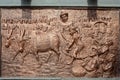 Bronz relief depicting Shivaji Maharaj Life on Podium or Pedestal Shivaji Statue,