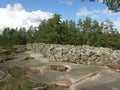 Bronze age burial site in Finland Royalty Free Stock Photo