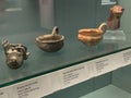 Bronze Age artefacts on display at the British Museum in London England