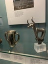 Bronze Age artefacts on display at the British Museum in London England