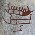 Bronze age Ship carving