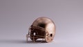 Bronze American Football Helmet Royalty Free Stock Photo