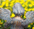 Bronze angel statue Royalty Free Stock Photo