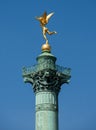 Bronze Angel Statue on Bastille Column, Paris